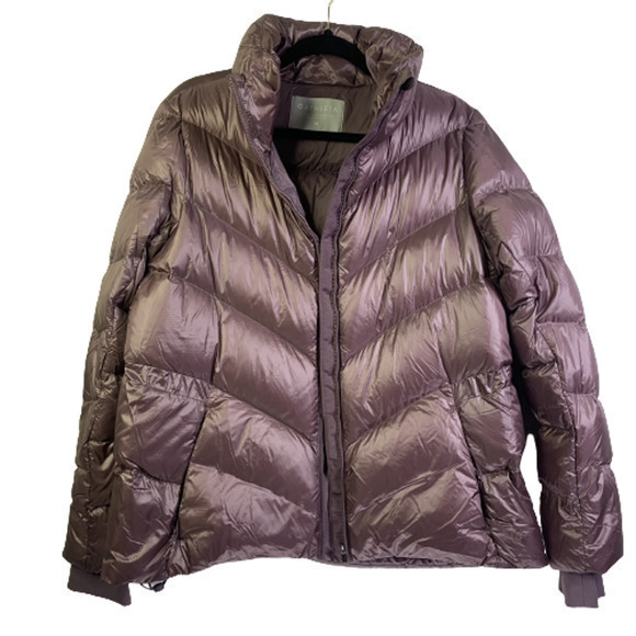ATHLETA Lilac Purple Goose Down Puffer Coat - Picture 2 of 13
